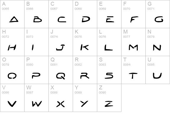 Jetta Tech Bold uppercase A-Z preview