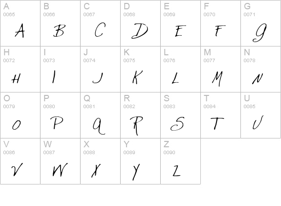 Jewel Hill uppercase A-Z preview
