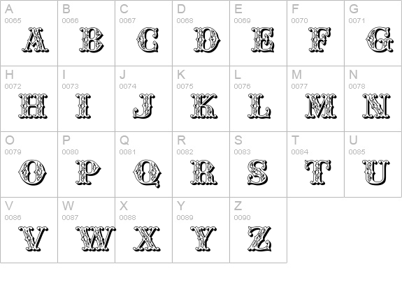 JFSpringFair uppercase A-Z preview