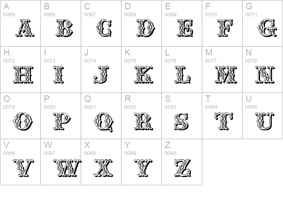 JFSummerFair uppercase A-Z preview