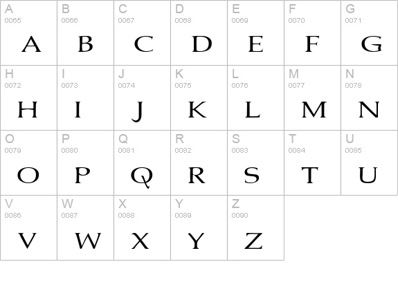 Jhunwest uppercase A-Z preview