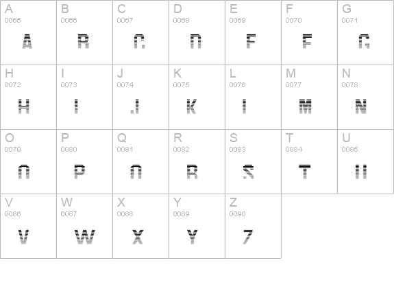 Jim DandyShading uppercase A-Z preview