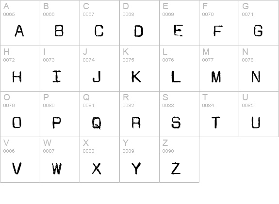 JMLetter uppercase A-Z preview