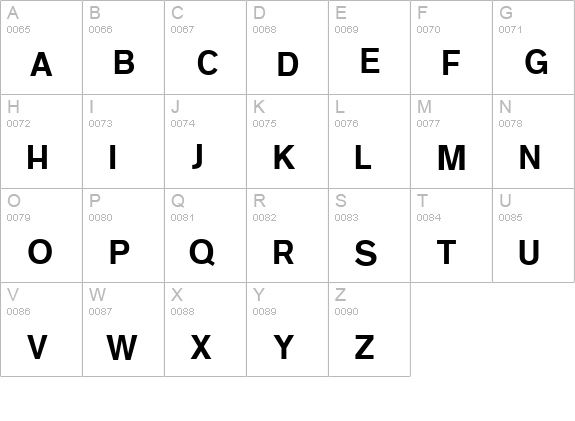 Joggle Fill uppercase A-Z preview