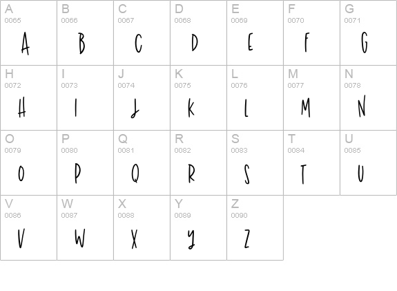 John Wick uppercase A-Z preview