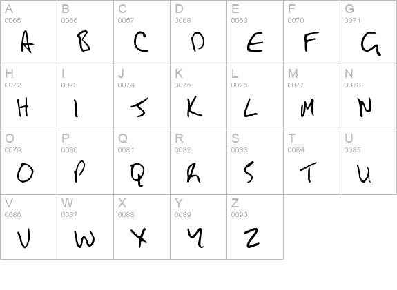 JohnLennon uppercase A-Z preview