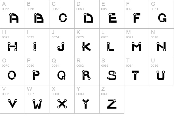 JOINT E: uppercase A-Z preview