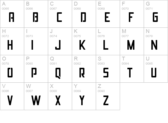 Jolana uppercase A-Z preview