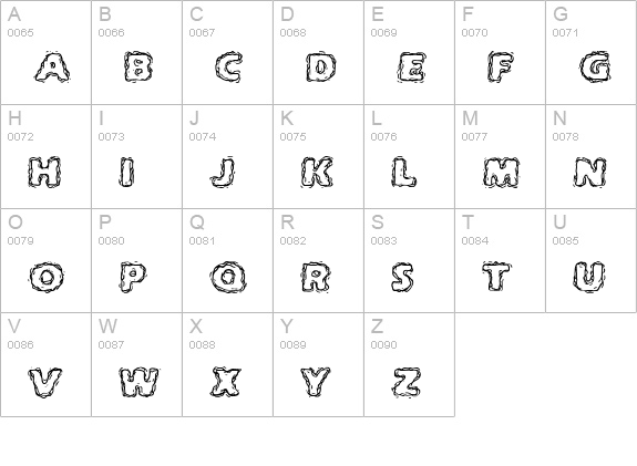 Jolt Of Caffeine BRK uppercase A-Z preview