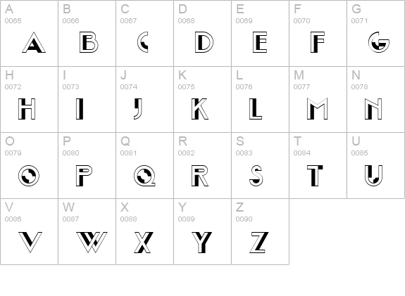 Joost A Millionaire NF uppercase A-Z preview