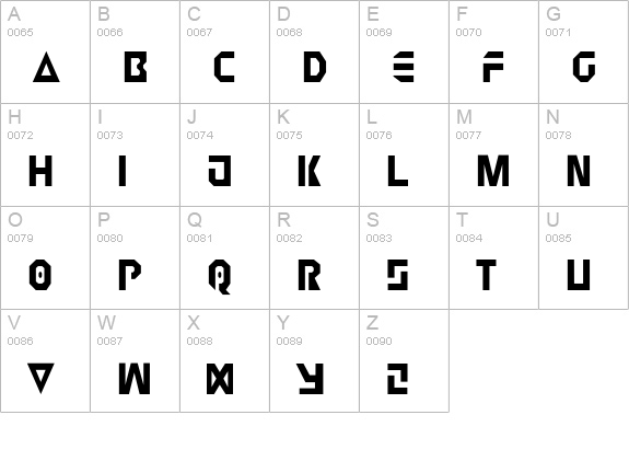 Judge Hard uppercase A-Z preview