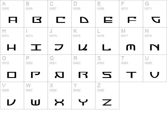 Jumptroops uppercase A-Z preview