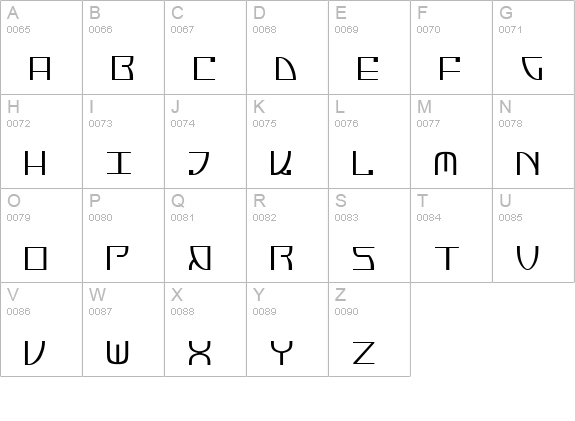 Jumptroops Condensed uppercase A-Z preview