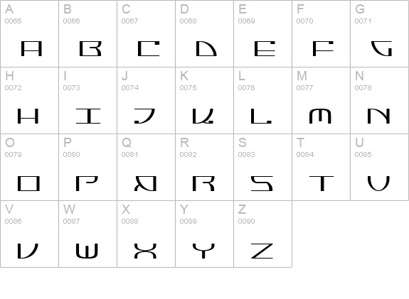 Jumptroops Light uppercase A-Z preview