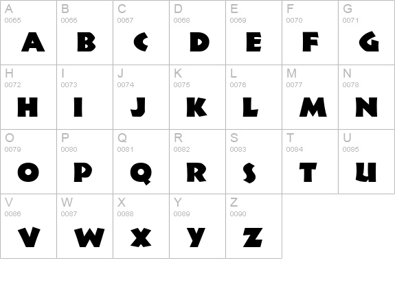 Jungle Fever NF uppercase A-Z preview
