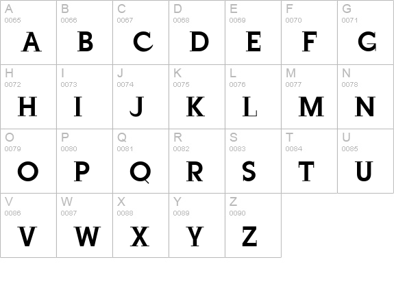 JustOldFashion uppercase A-Z preview