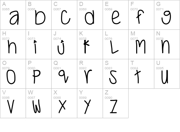 JustWaitAndSee uppercase A-Z preview