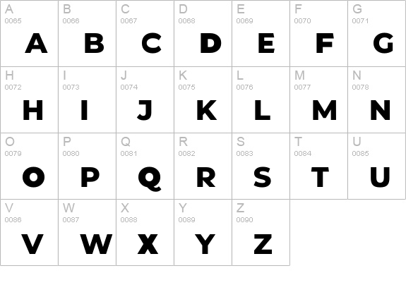 K uppercase A-Z preview
