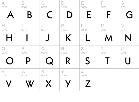 K792-Geometrical-Medium-Regular uppercase A-Z preview