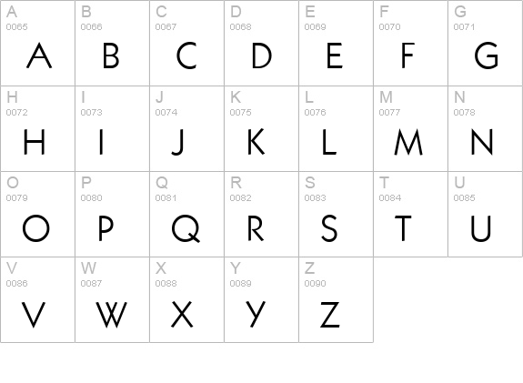K792-Geometrical-Regular uppercase A-Z preview