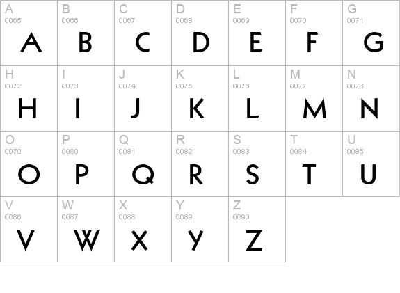 Kabel Heavy uppercase A-Z preview