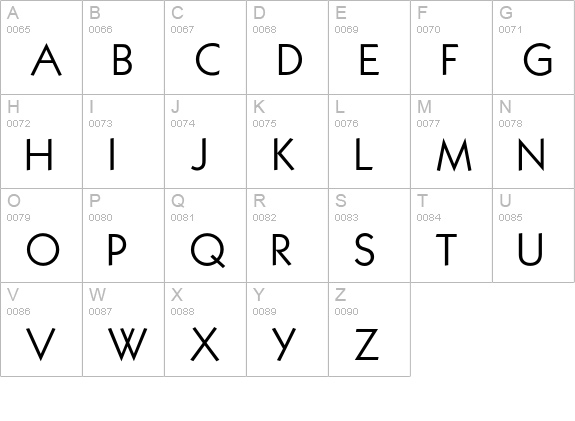 KabelBook uppercase A-Z preview