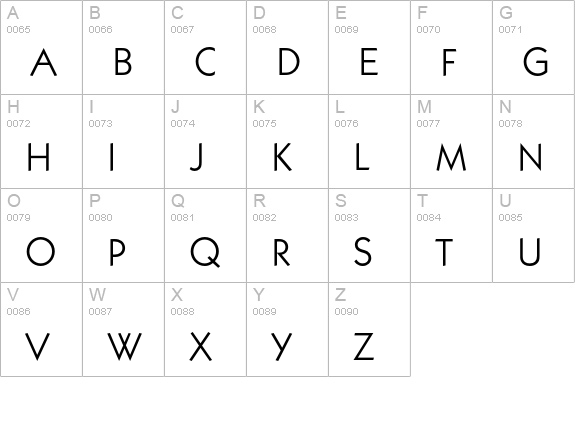 KabelEF-Book uppercase A-Z preview