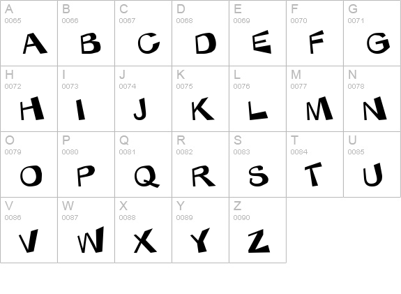KaBlam! uppercase A-Z preview