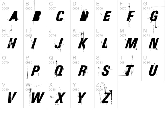 KabTV uppercase A-Z preview