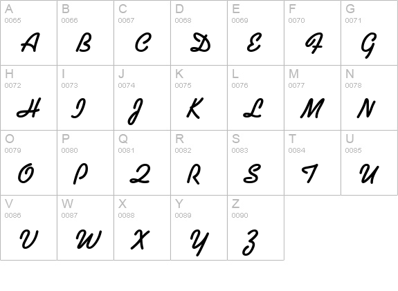 KaffeehausNeonSolid uppercase A-Z preview