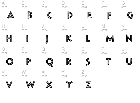 KaffeesatzEF-Suess uppercase A-Z preview