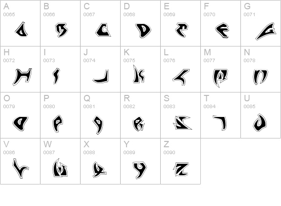 Kahless Pro uppercase A-Z preview