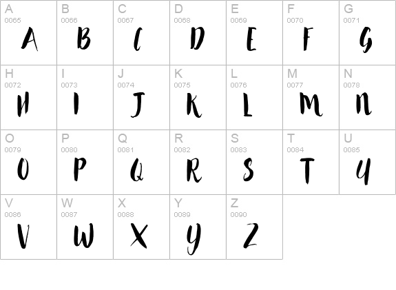 Kaizoku uppercase A-Z preview