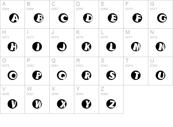 KAMarble uppercase A-Z preview