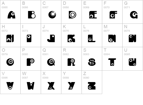 kan E uppercase A-Z preview