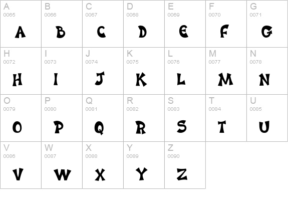 Karaoke Superstar BV uppercase A-Z preview