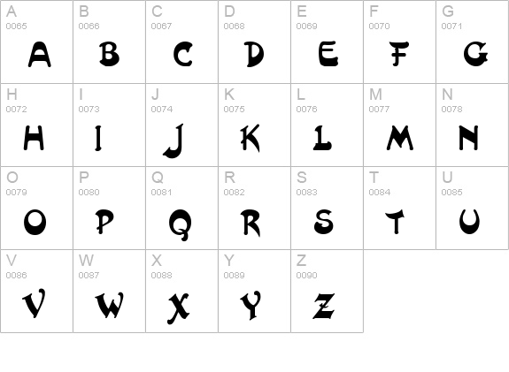 Karavan Display SSi uppercase A-Z preview