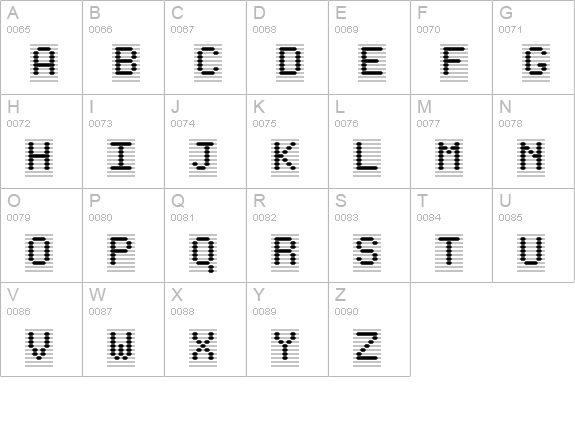 Karlisbad uppercase A-Z preview
