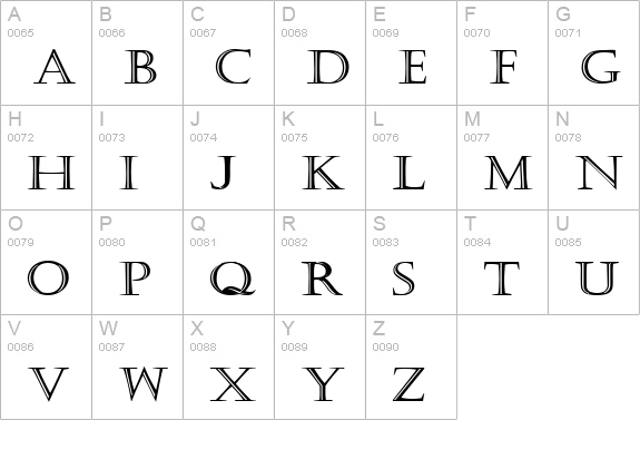 Kastellar Bold uppercase A-Z preview