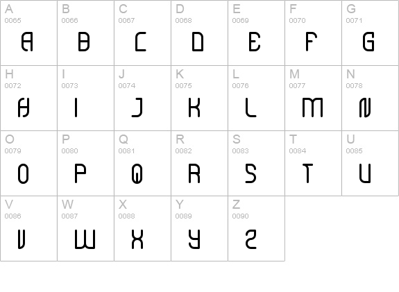 Katarzyna uppercase A-Z preview