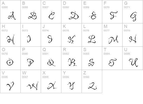 Katfish Plain uppercase A-Z preview