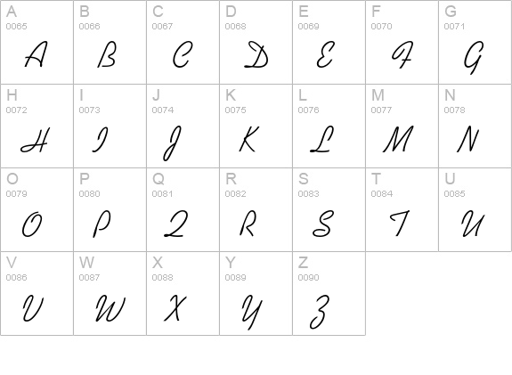 Kaufmann uppercase A-Z preview
