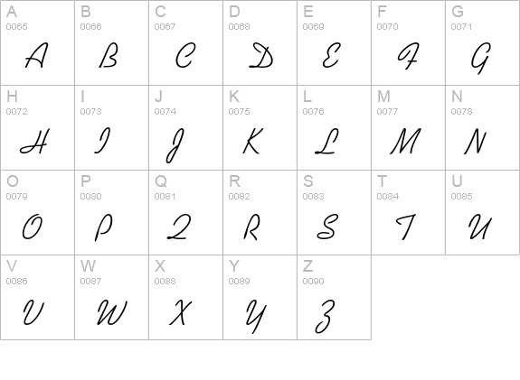 Kaufmann Std Roman uppercase A-Z preview