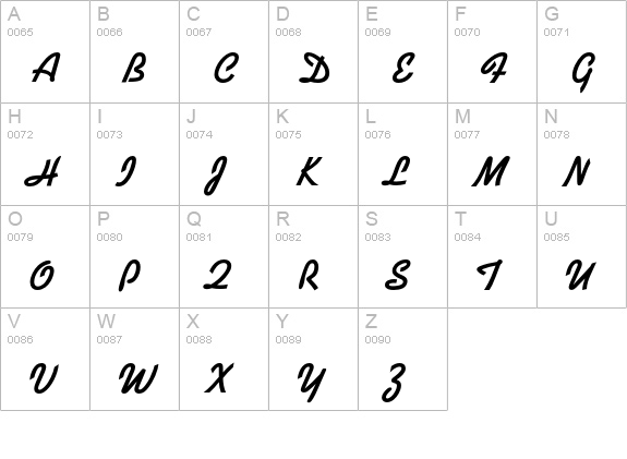 KaufmannEF uppercase A-Z preview