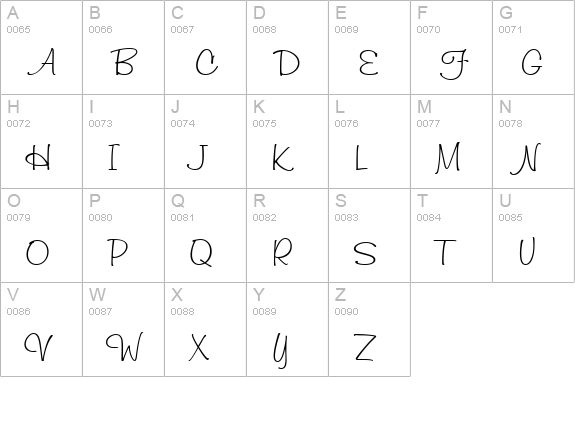 Kayleigh uppercase A-Z preview