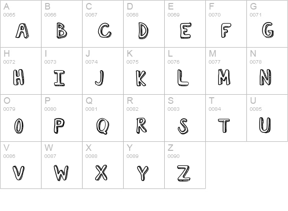 KBCuriousSoul uppercase A-Z preview