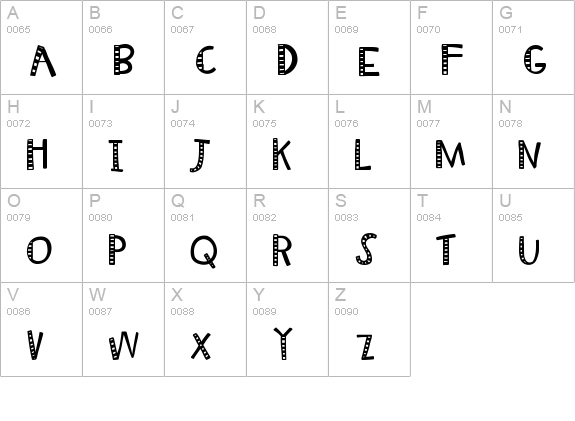 KBRadioWizard uppercase A-Z preview