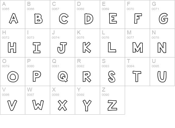 KBSticktoIt uppercase A-Z preview