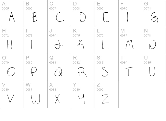 keagan uppercase A-Z preview