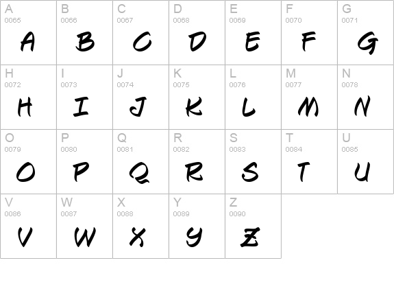 Keelhauled BB uppercase A-Z preview